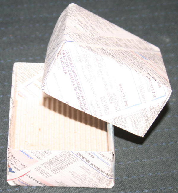 Scatoline origami: le istruzioni per modelli con coperchio